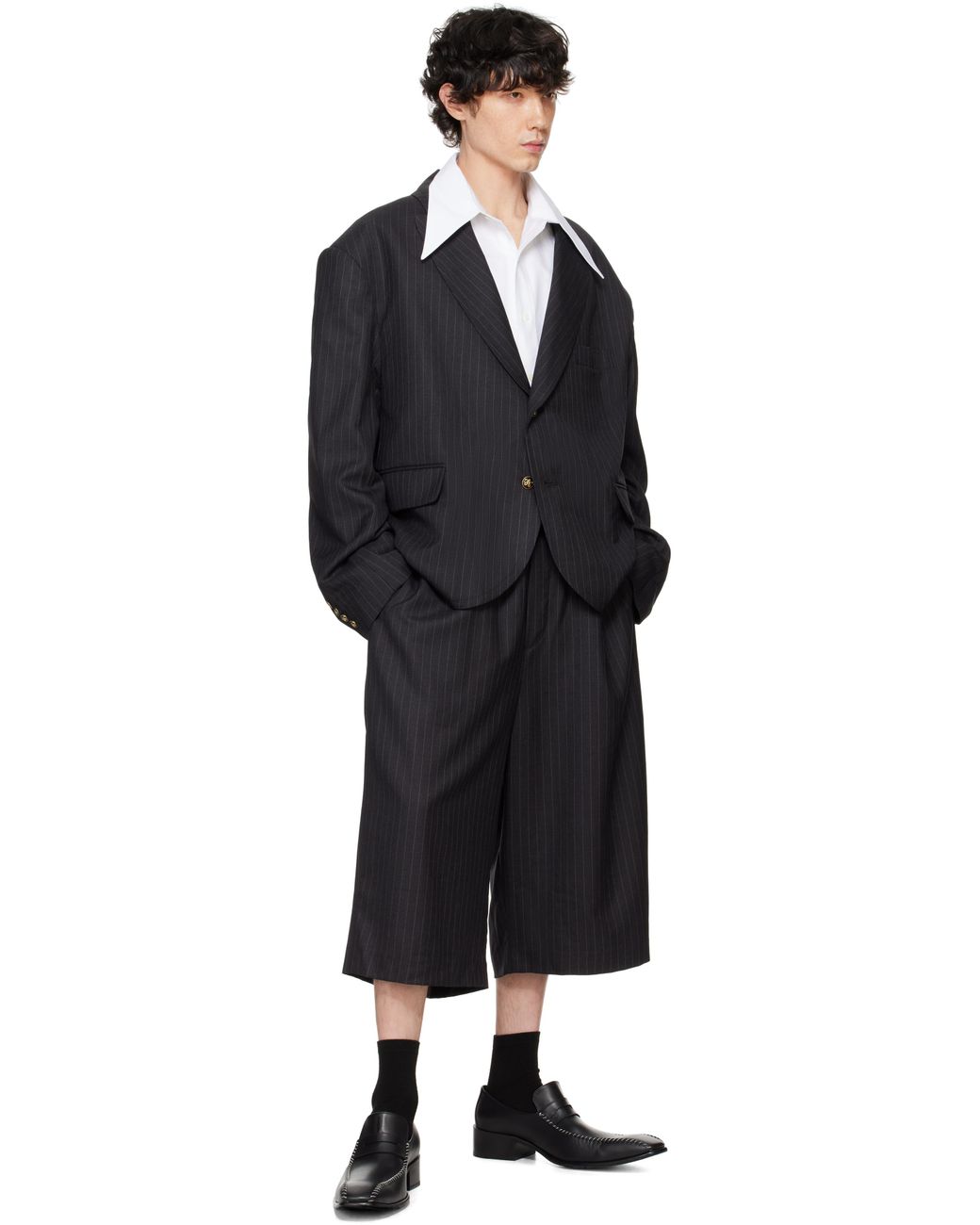 Willy Chavarria Box Cutter Blazer in Blue for Men | Lyst