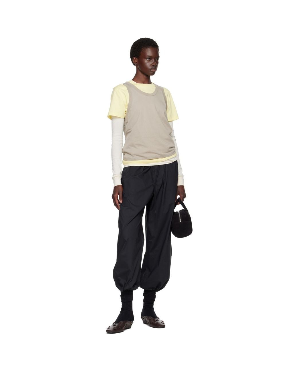 MARGE SHERWOOD Black Soft Bowling Bag