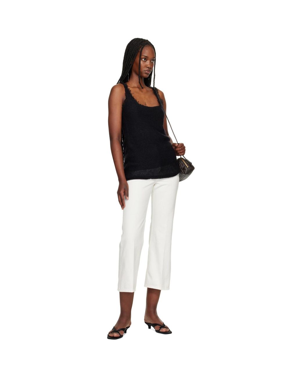 Totême White Kick Flare Jeans