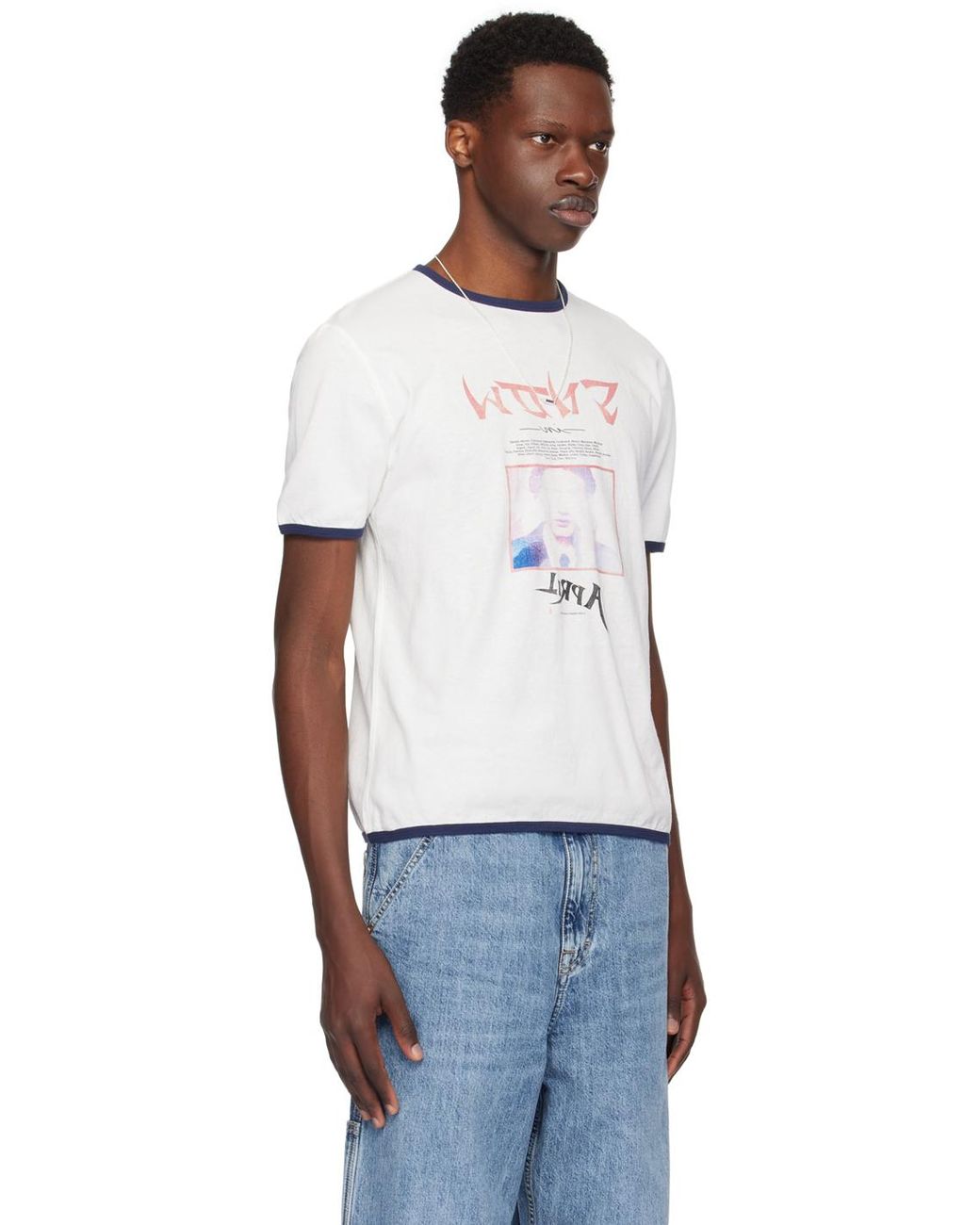 ★OUR LEGACY★ タンカー Tシャツ TANKER T-SHIRT スリム Our Legacy - Tanker T-Shirt in Snow Shigatsu Print