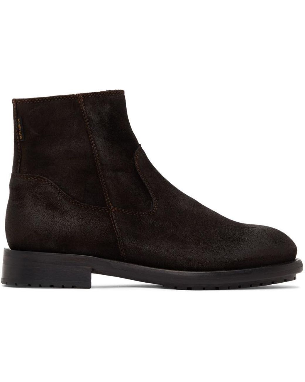 Belstaff Suede Markham Zipup Boots in Coffee (Brown) for Men Lyst