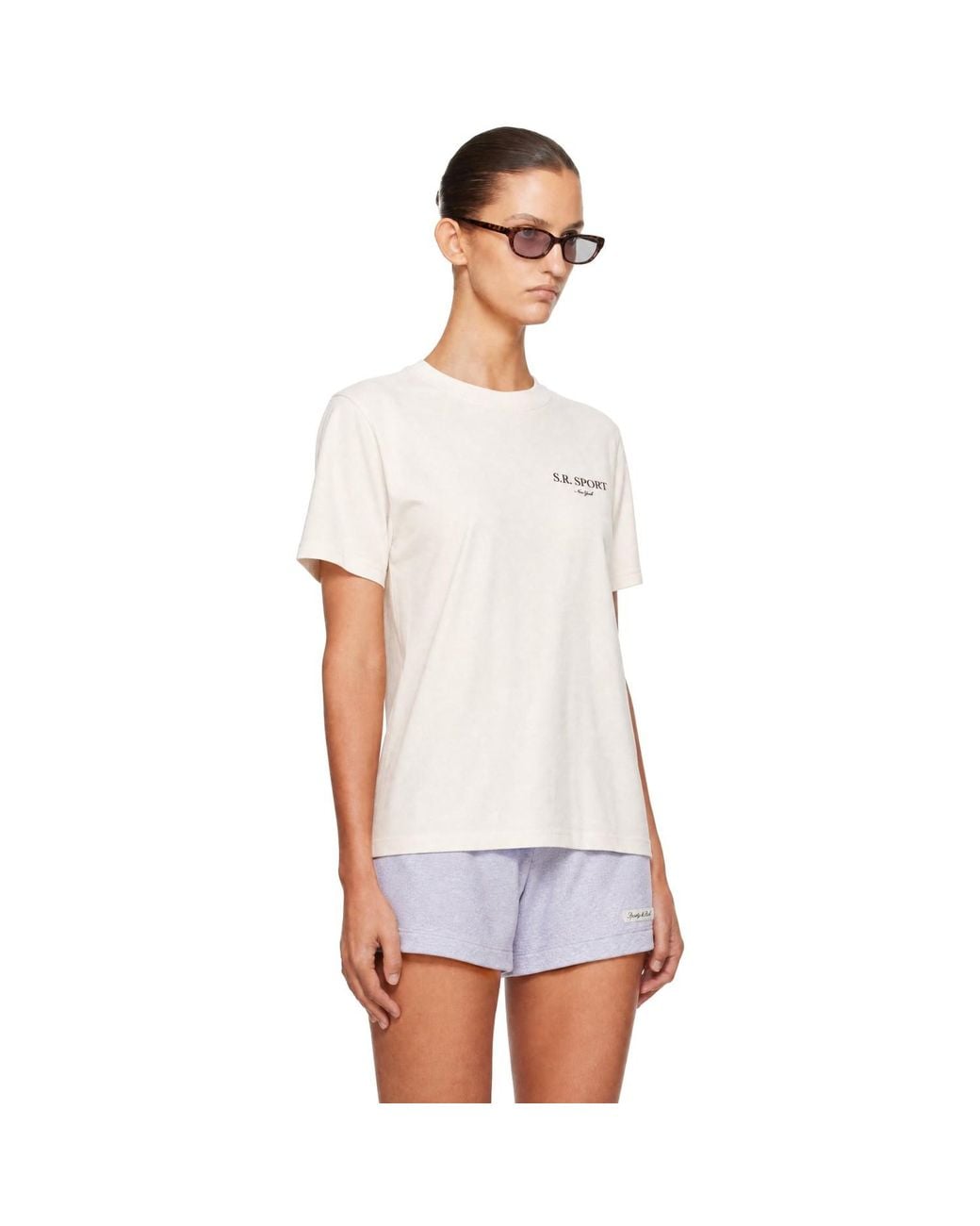 Sporty & Rich White Off- Wimbledon T-Shirt