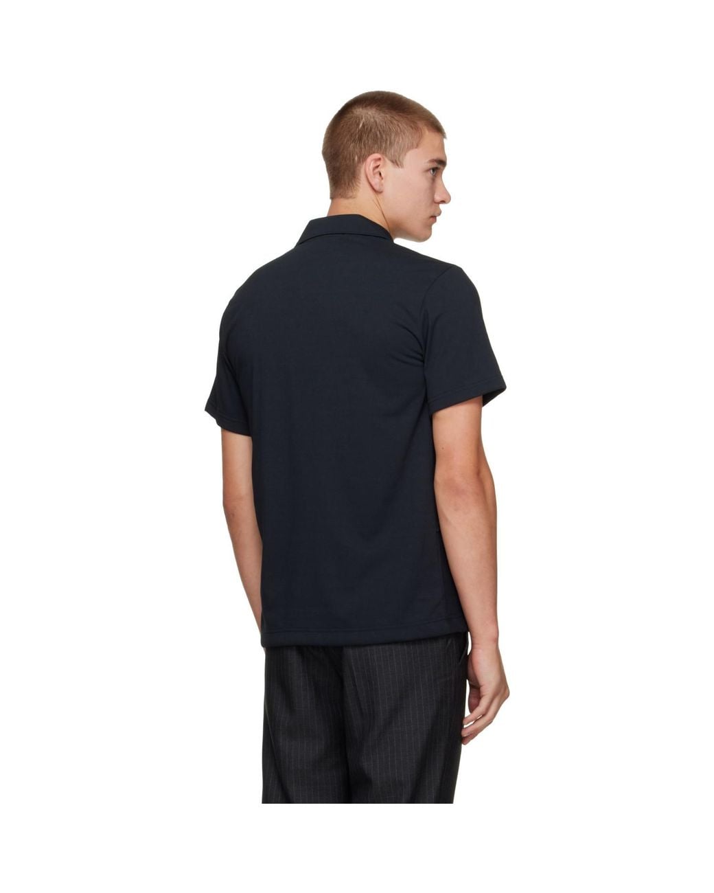 Comme des Garçons Black Diagonal Seam Polo for men