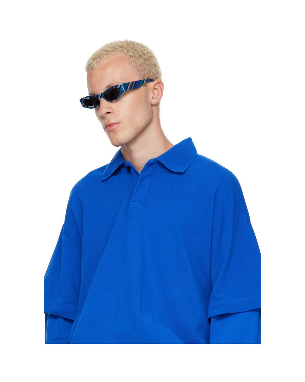 Loewe Blue Flash Slim Cateye Sunglasses