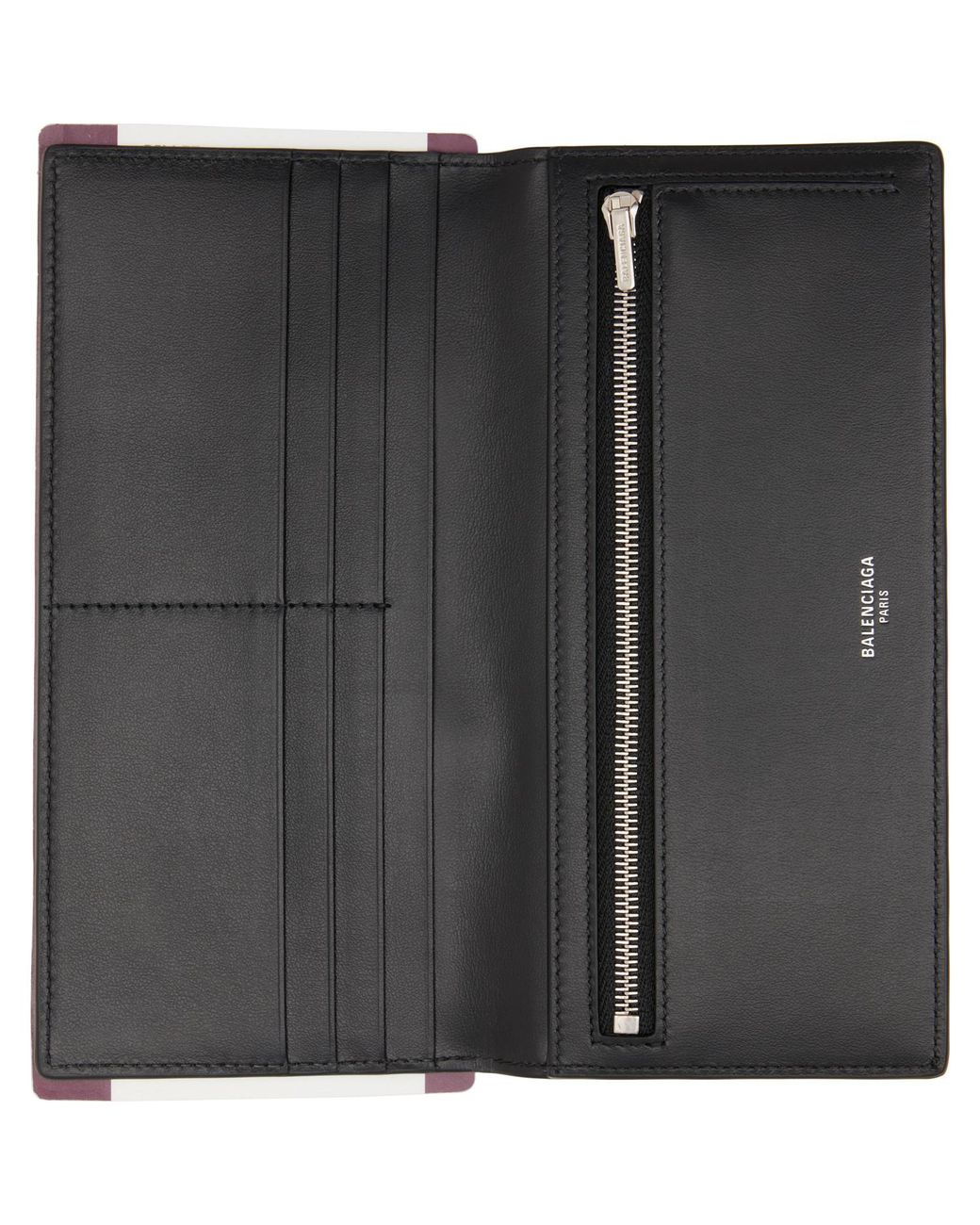 Balenciaga Gray 1 Ticket Passport Long Wallet for men