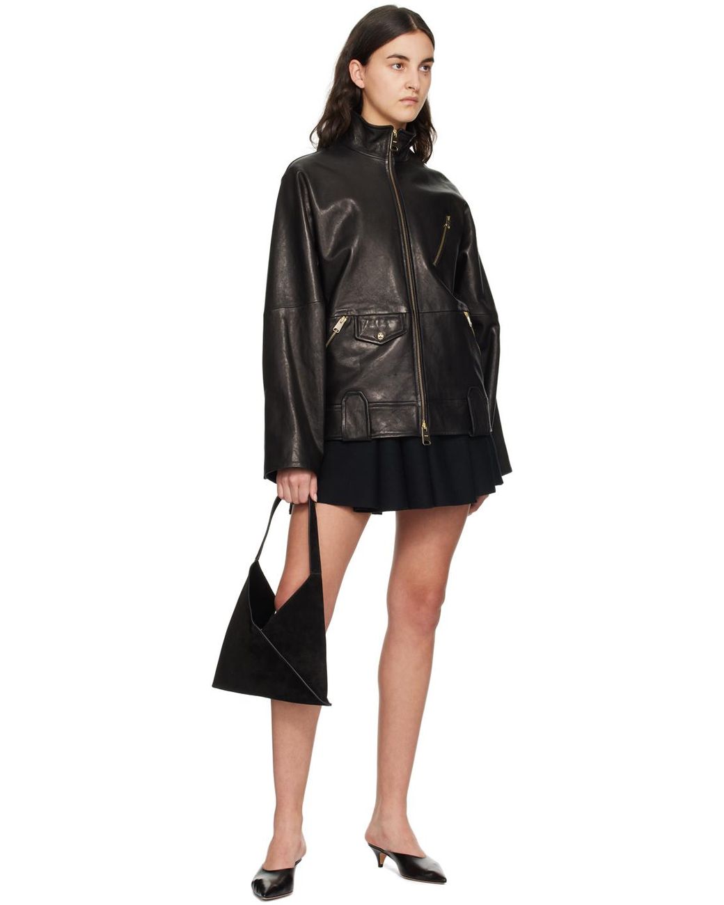 【関税込み】KHAITE ブラック The Small Sara トートバッグ khaite-designer-200-BLACK-The-