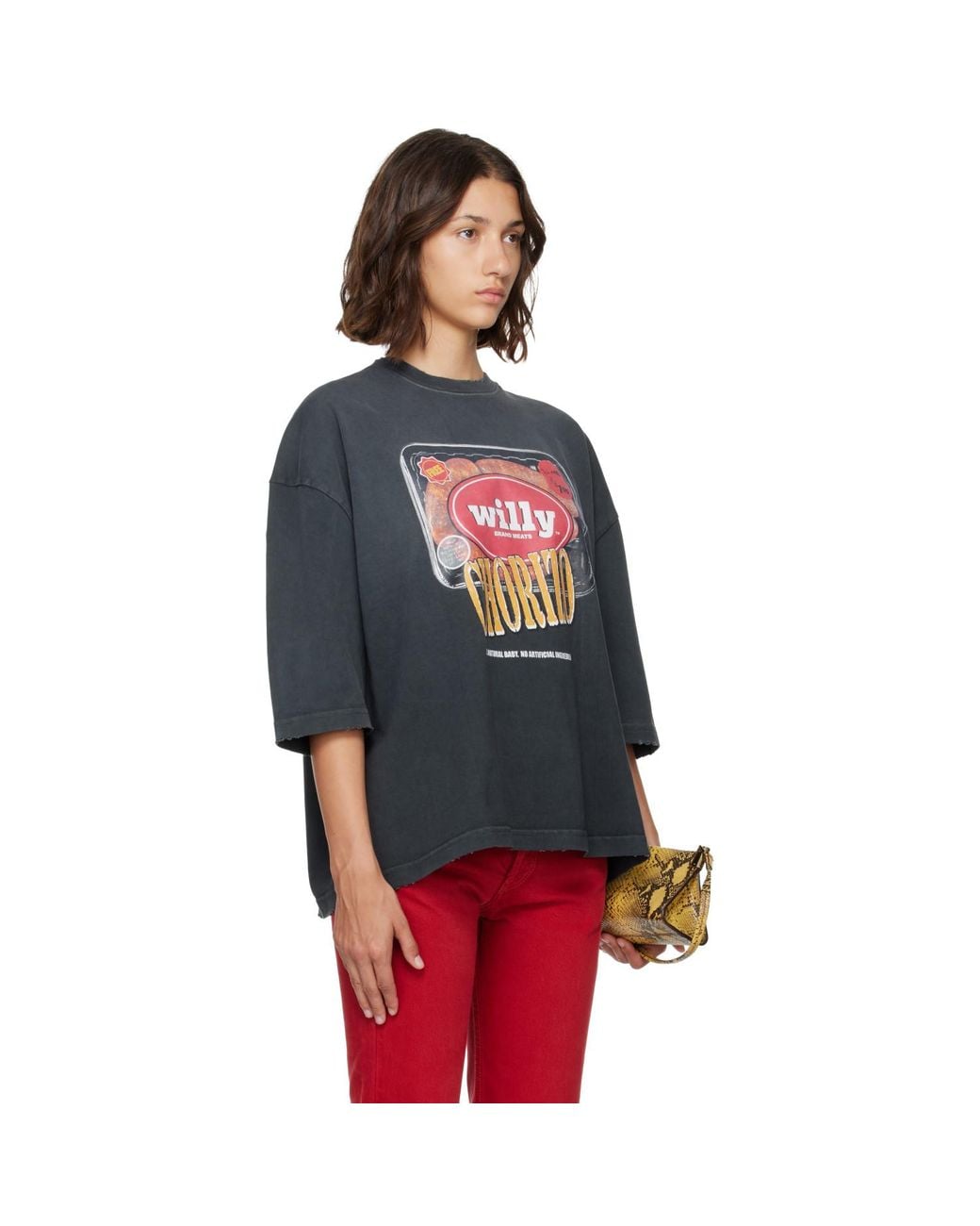 Willy Chavarria Red Os 'Especial Chorizo' Buffalo Tee