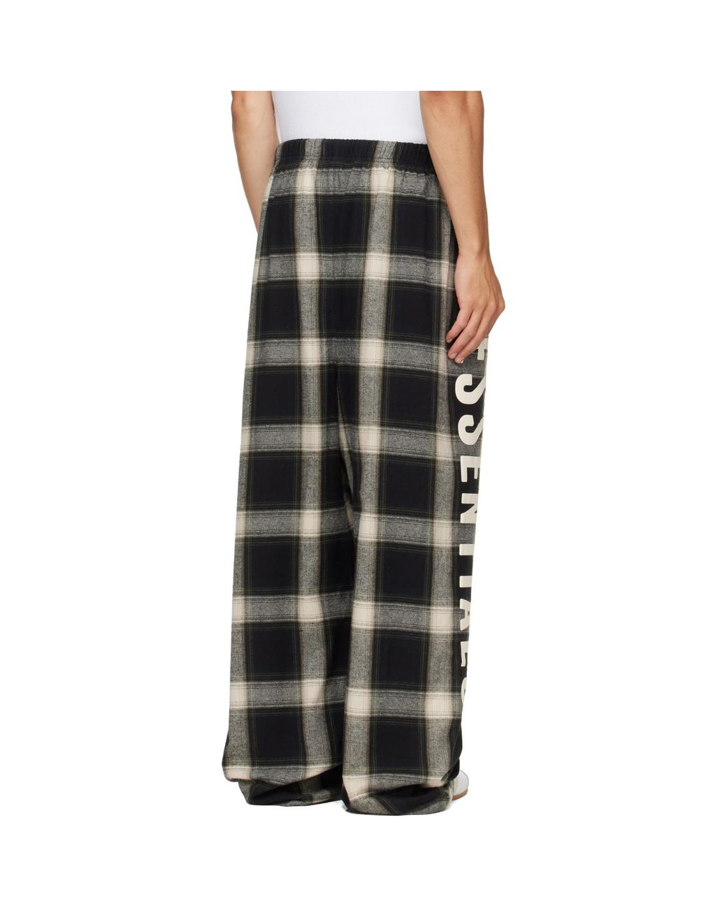 Fear Of God Black Flannel Lounge Pants for men