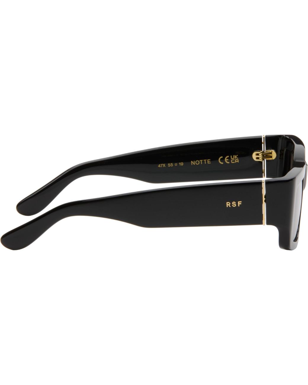 Retrosuperfuture Black Notte Sunglasses for men