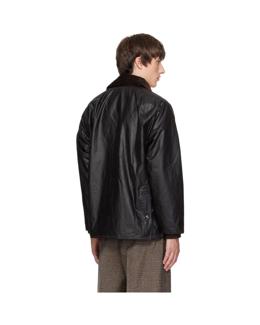 Barbour Black Bedale Waxed Jacket for men
