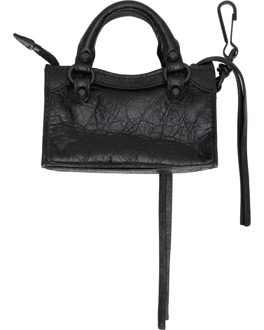 Balenciaga 'Le City' Micro Bag Charm in Black | Lyst