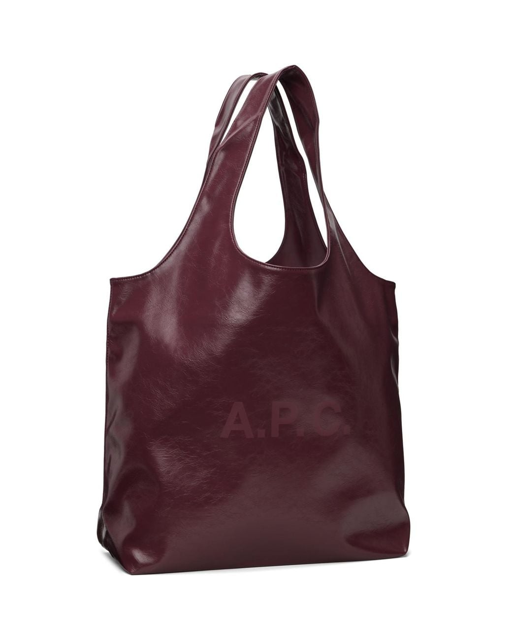 A.P.C. Purple Burgundy Ninon Tote