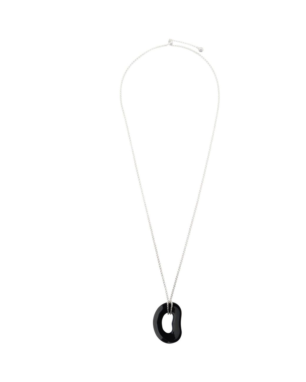 C.Chesnais Metallic Shima Onyx Pendant Necklace