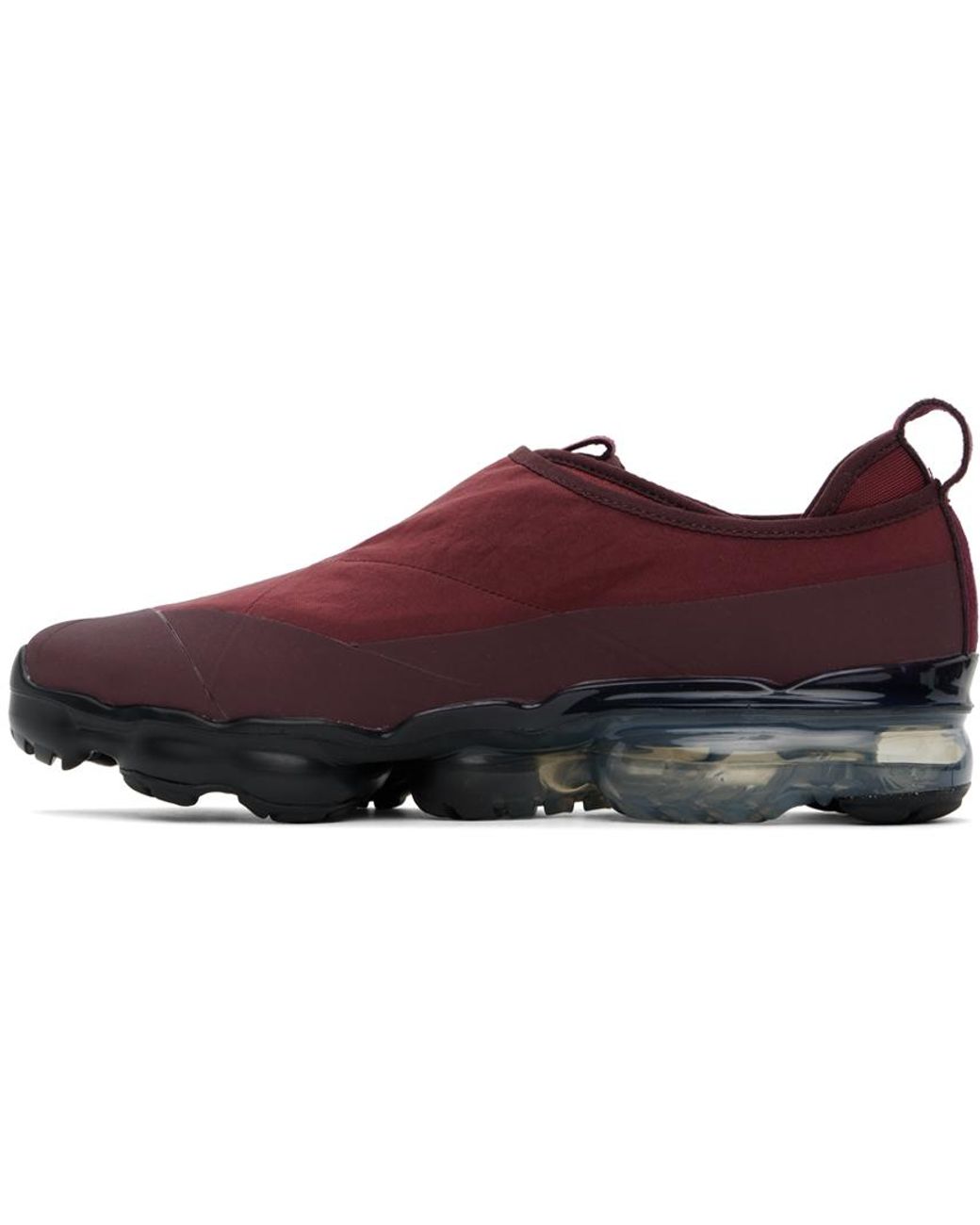 burgundy and black vapormax