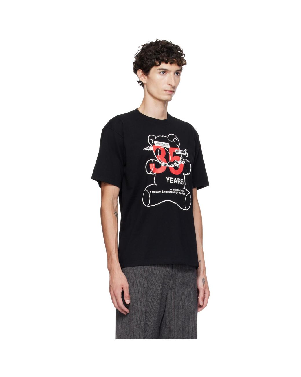 Undercover Black Uc2F3801 '35 Years' T-Shirt for men