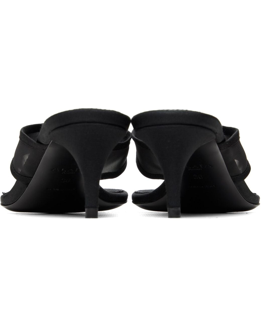 Alaïa Black Infra 55 Heeled Sandals