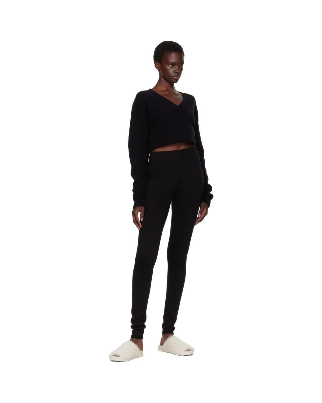 Rick Owens Black Tower Leggings