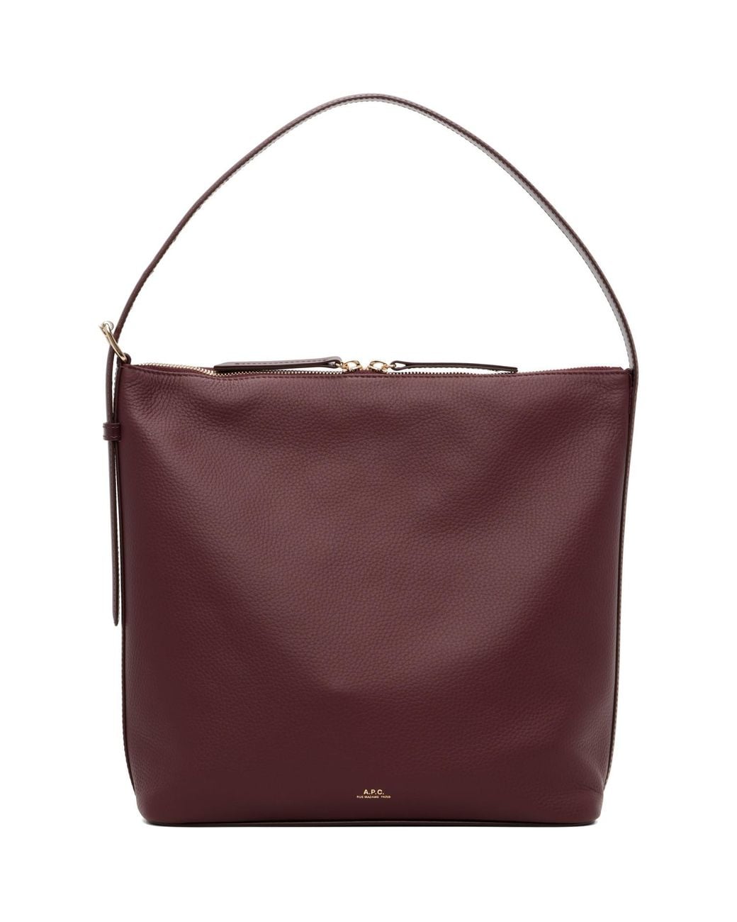 A.P.C. Purple Burgundy Vera Shoulder Bag