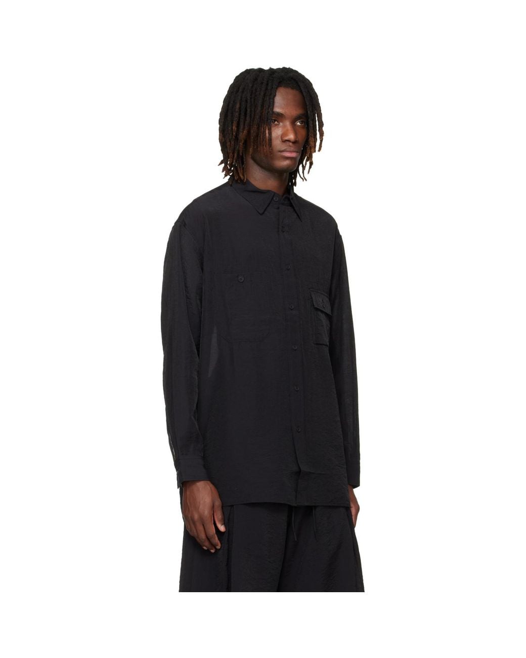 Y-3 Black Long Sleeve Shirt for men