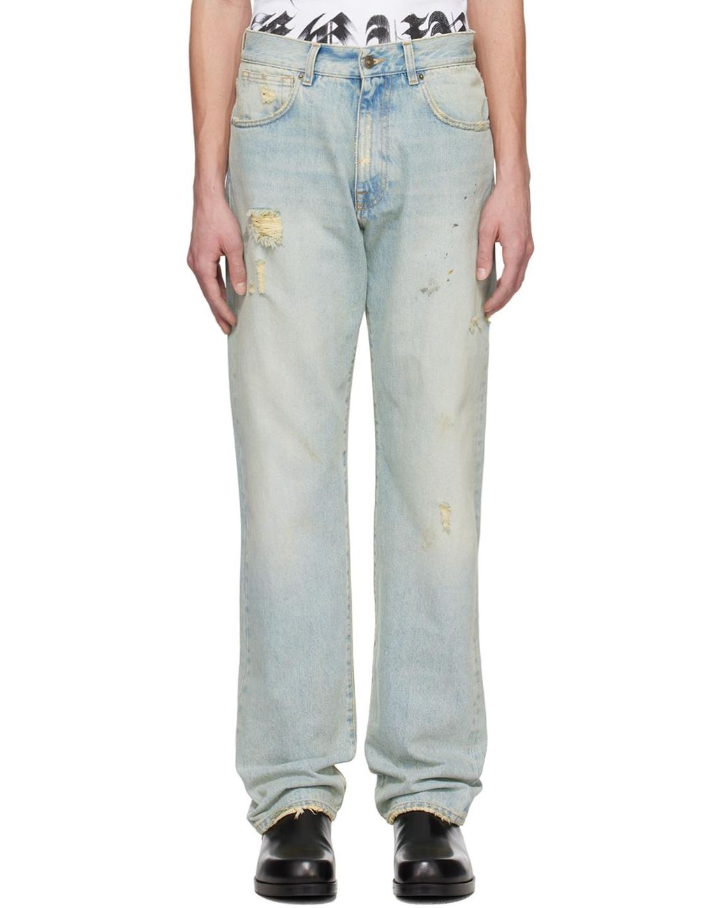 Scab Skinny-Fit Distressed Jeans