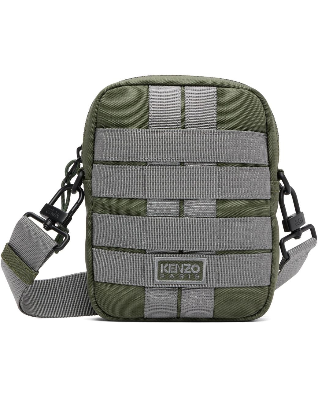 KENZO Black Khaki Paris Sling Bag for men
