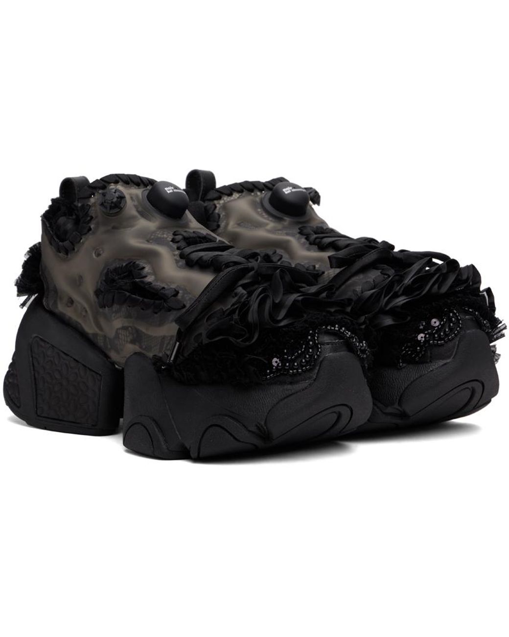 Noir Kei Ninomiya Reebok Edition Fully Fully Sneakers in Noir Kei Ninomiya Reebok Edition Fully Fully Sneakers in