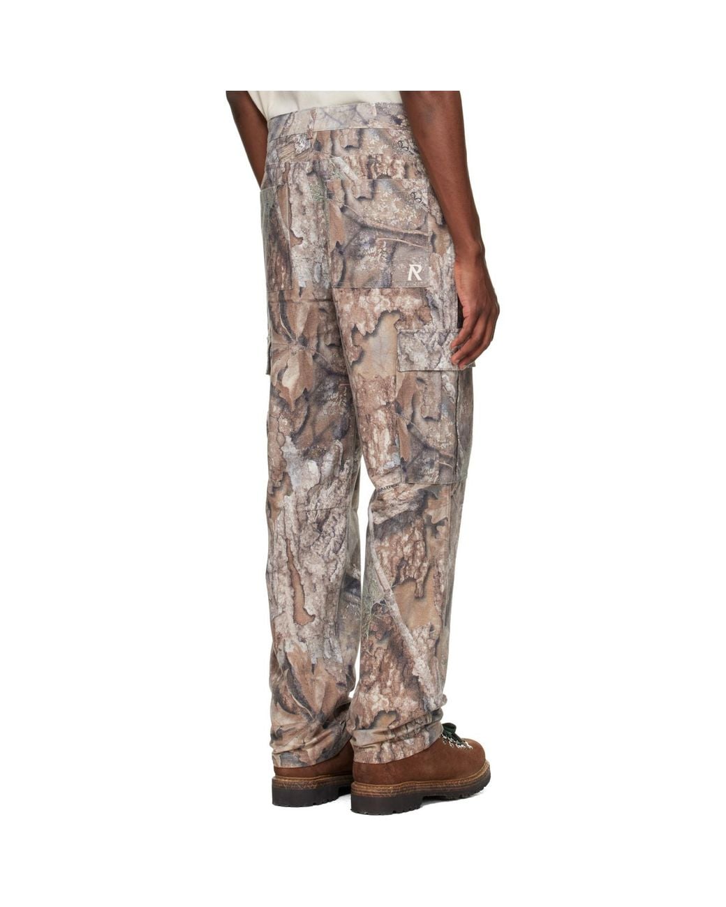 Represent Multicolor Khaki Realtree Cargo Pants for men