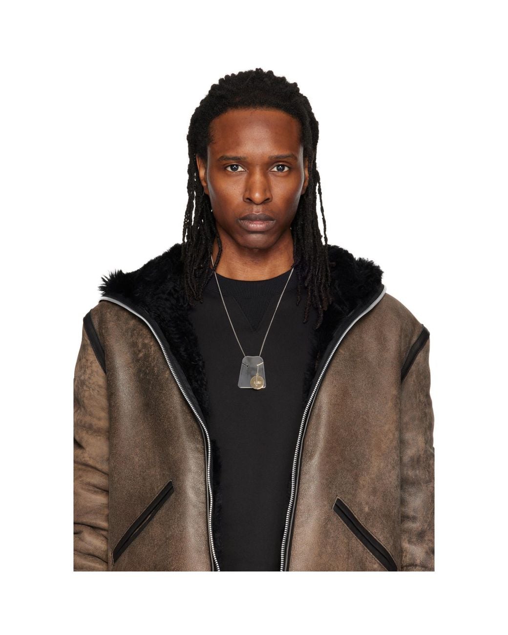 MM6 by Maison Margiela Metallic Vitrine Necklace for men