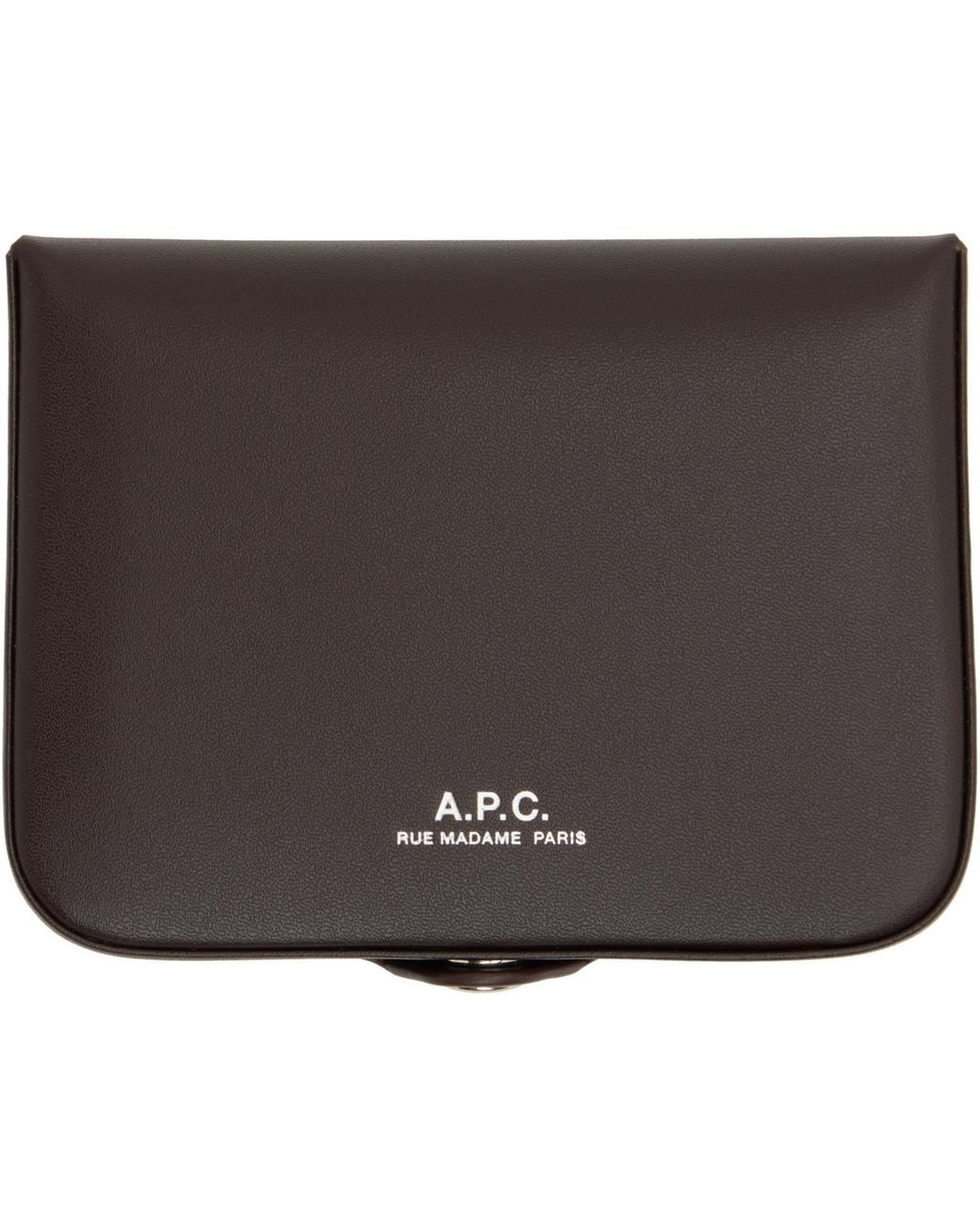 A.P.C. Brown Josh Coin Pouch for men