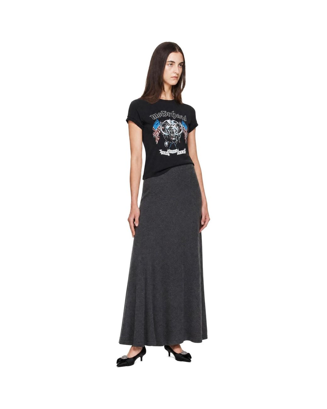 Vetements Black Motorhead Edition Flag Fitted T-Shirt
