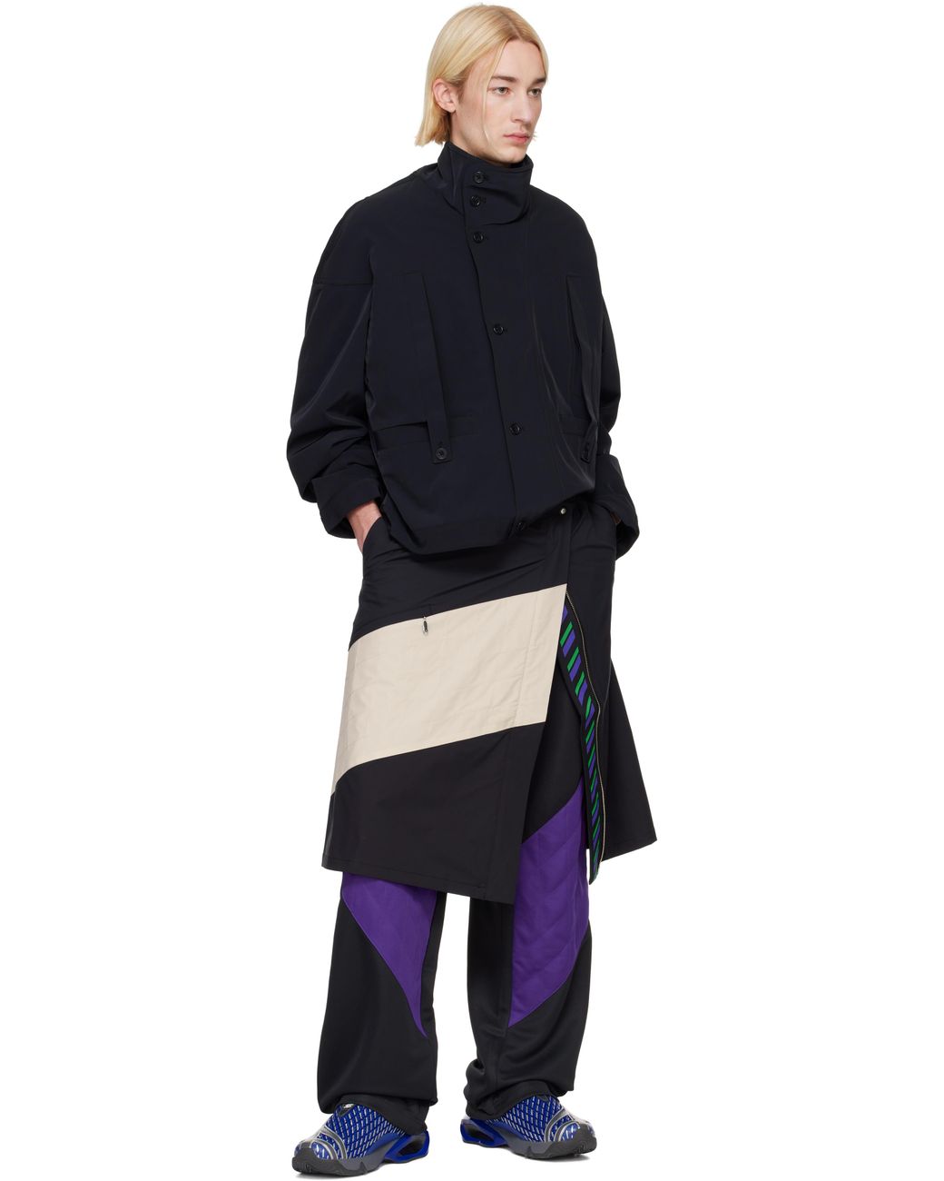 メンズ Asics Novalis ブラック Liatrisory ジャケット ブルー