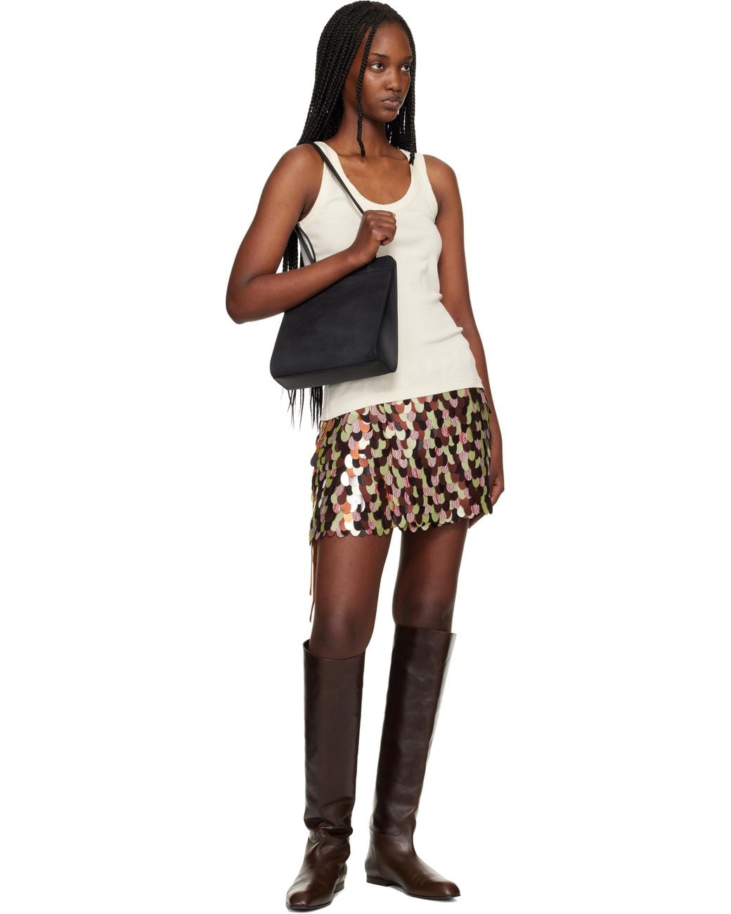 Sac Lisse Noir Faune en coloris Black