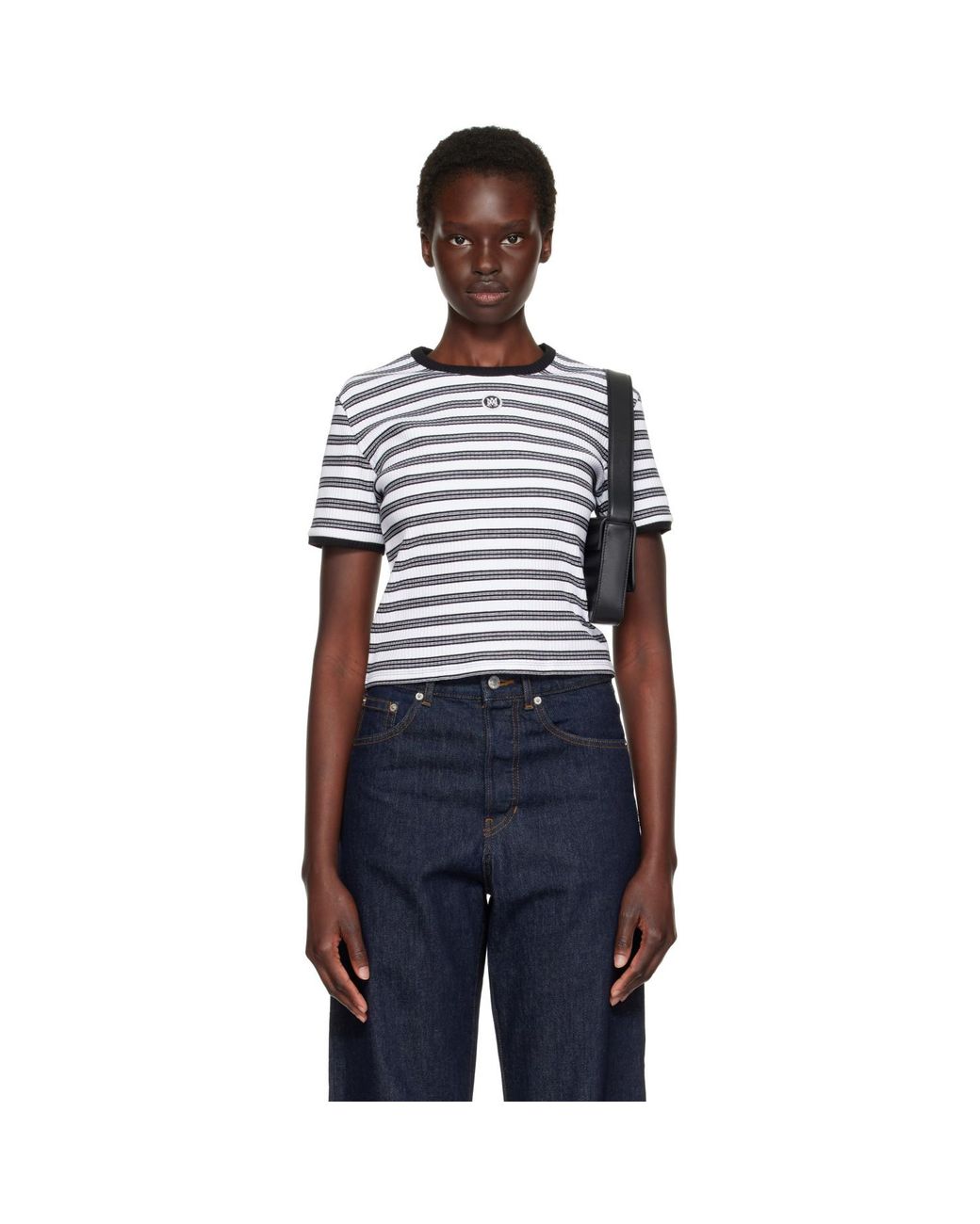 Amiri Blue Ma Striped T-Shirt