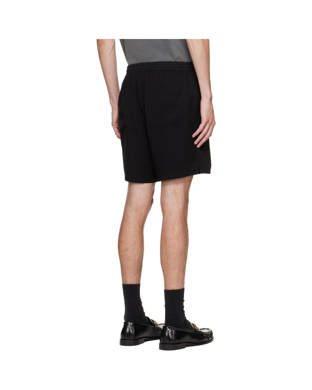 Represent Black 'Love And Kisses' Shorts for men