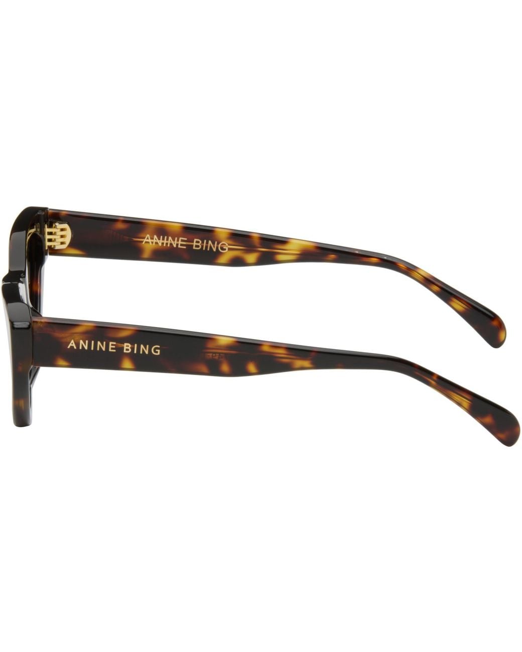 Anine Bing Black Marsais Sunglasses