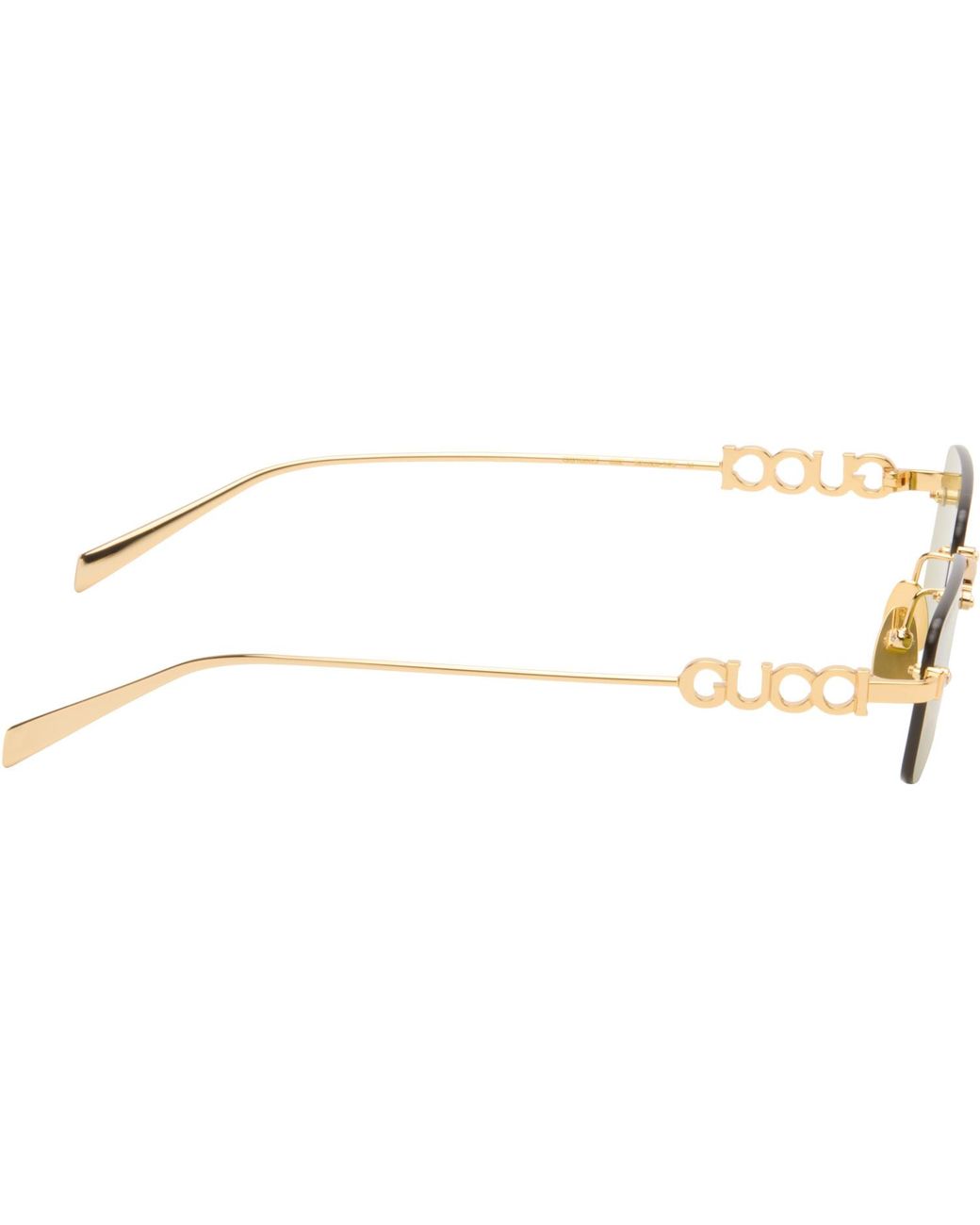 Gucci Black Rectangular Frame Sunglasses for men