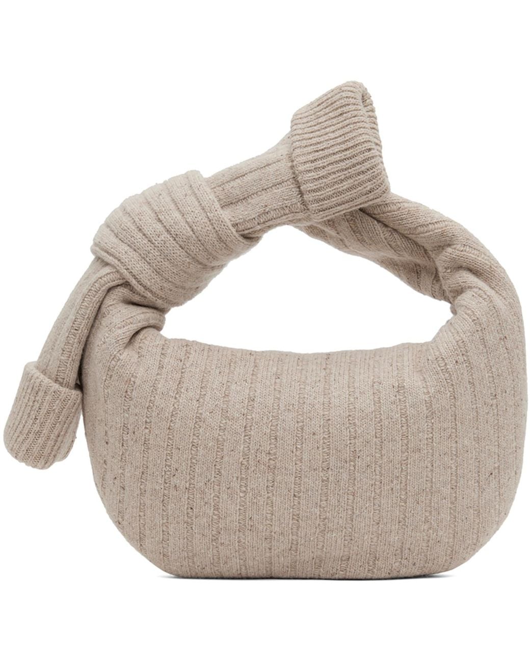 Bottega Veneta Gray Beige Mini Jodie Bag