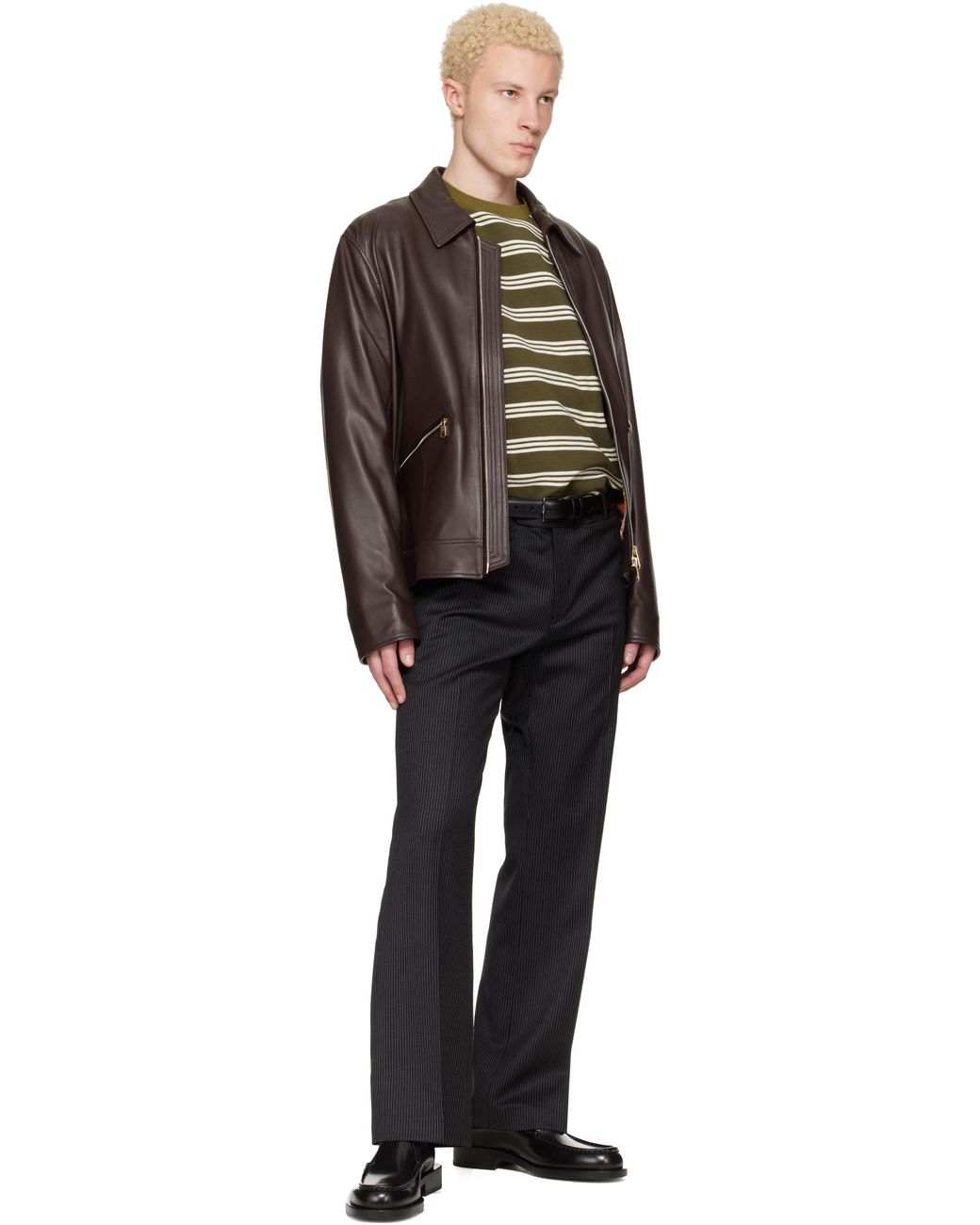 Ceinture De Complet Noire En Cuir À Pattes Coulissantes Paul Smith pour homme en coloris Black