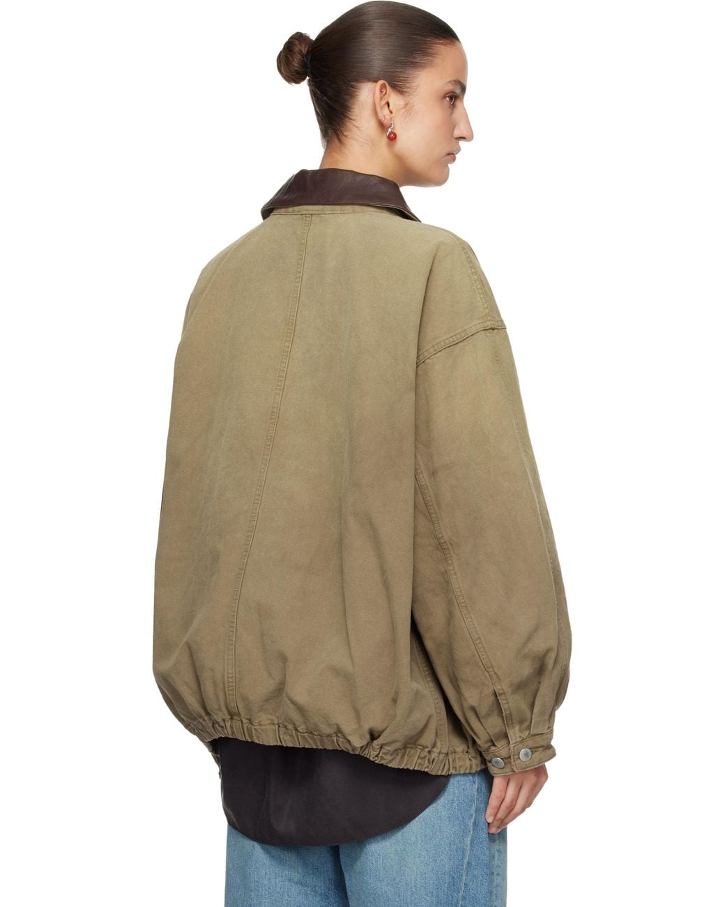 Ssstein Brown Sulfur Dyed Oxford Vintage Jacket