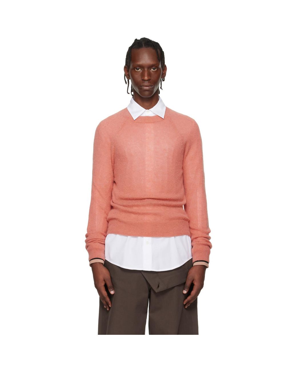 Dries Van Noten Multicolor Alpaca Sweater for men