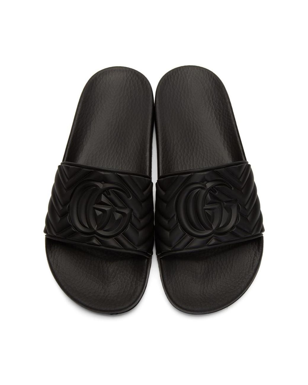 gucci quilted slide