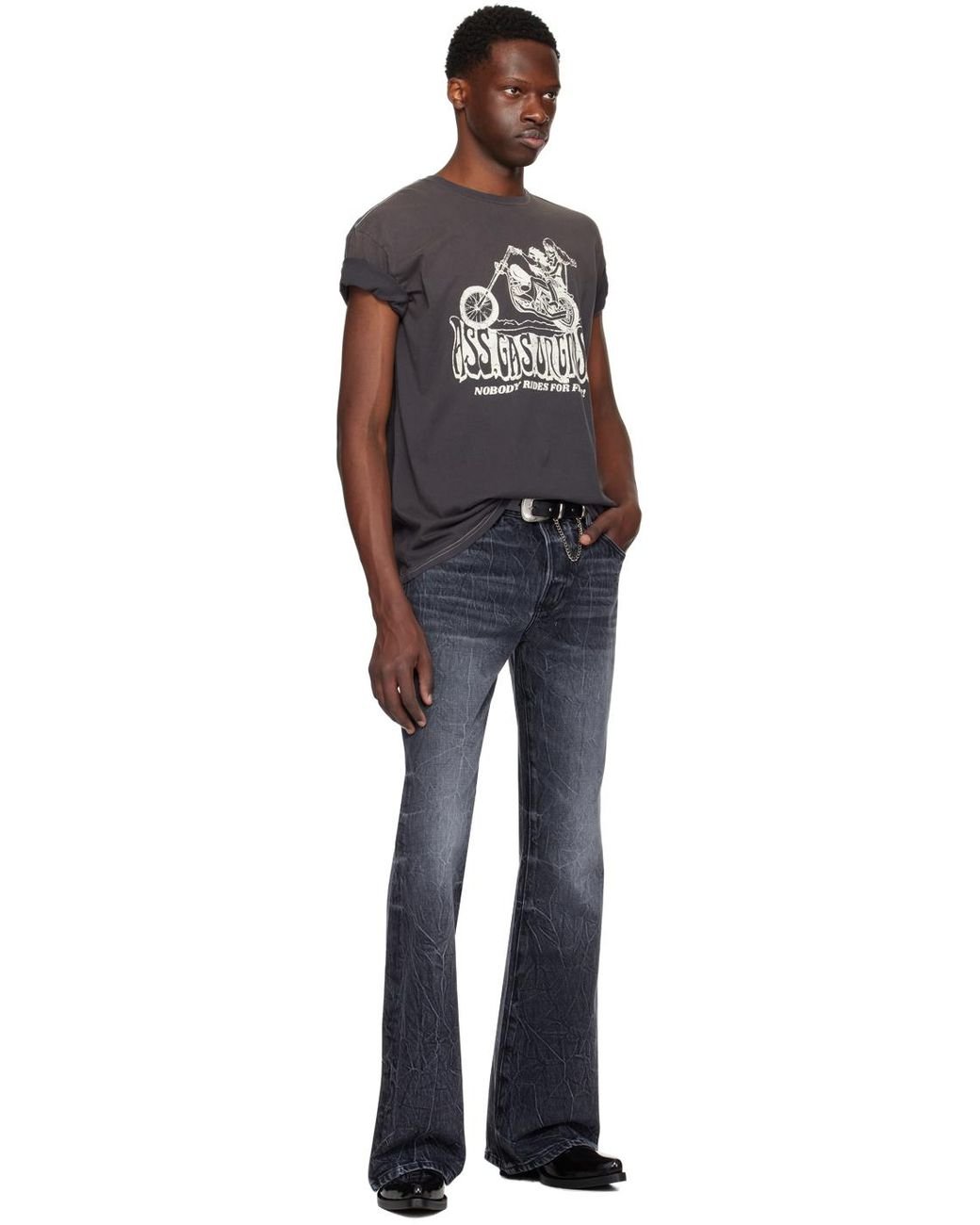 【関税込み】COUT DE LA LIBERTE グレー Freddie Tシャツ cout-de-la-liberte-Coal-