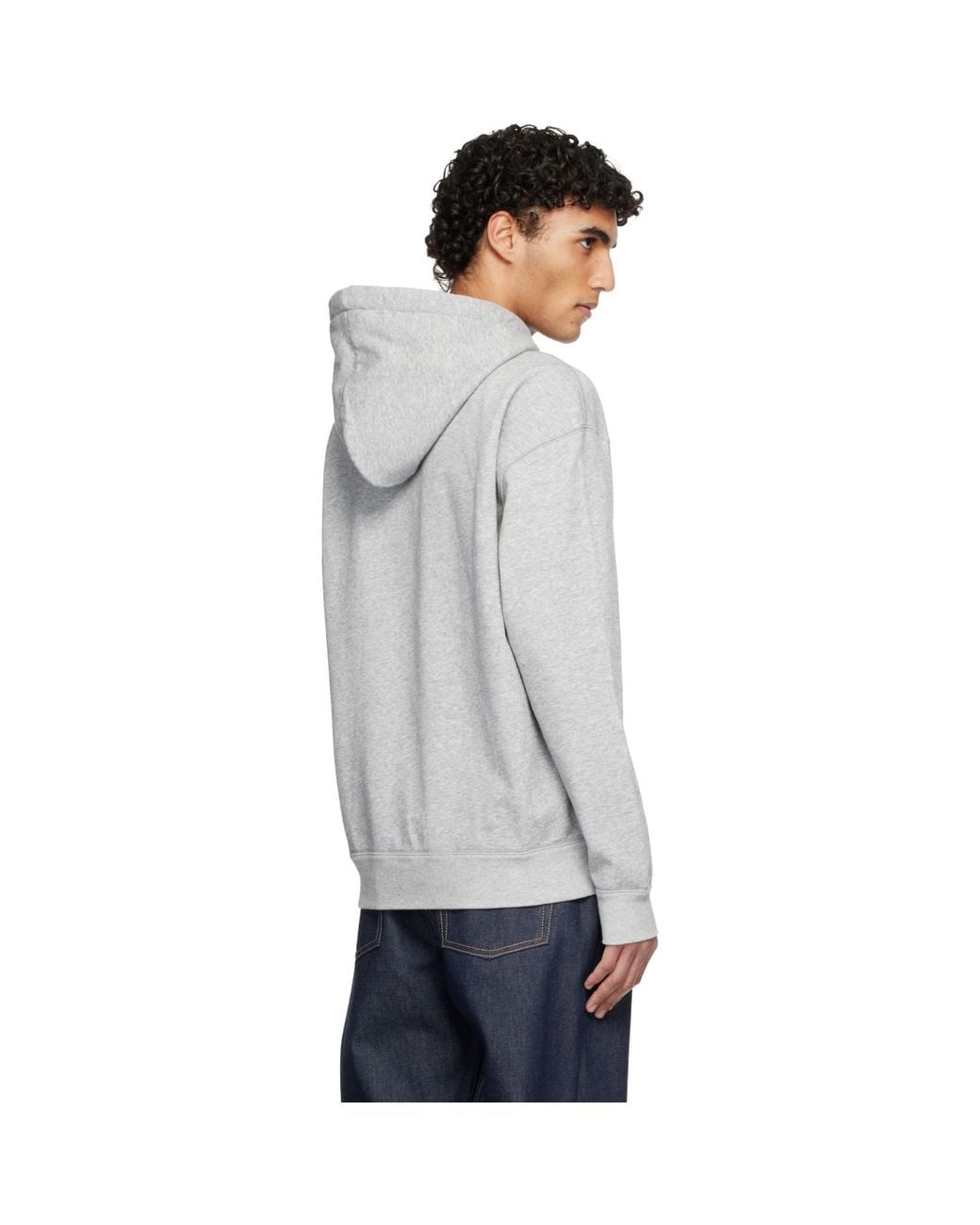 Isabel Marant Black Matte Hoodie for men
