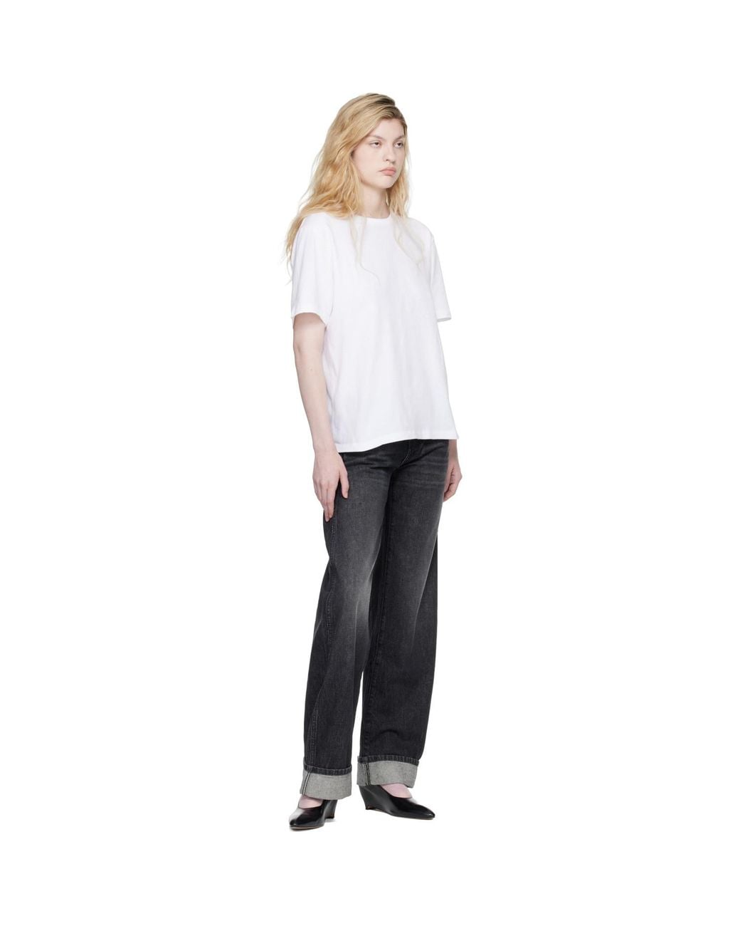 Khaite White Mae T-Shirt