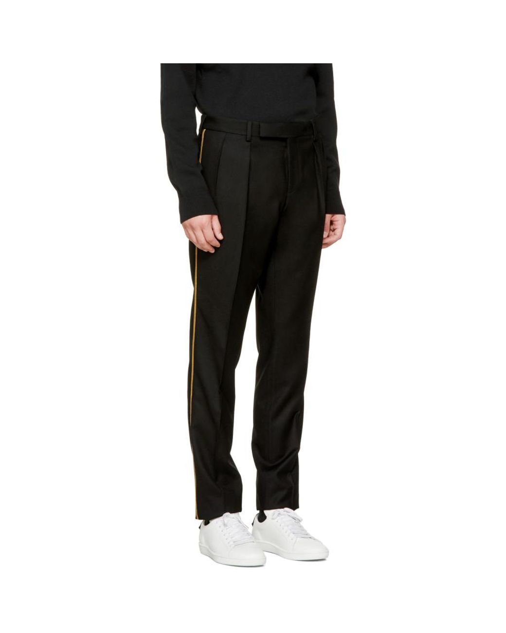 Twisted Tailor suit pants in black and gold stripe  ASOS
