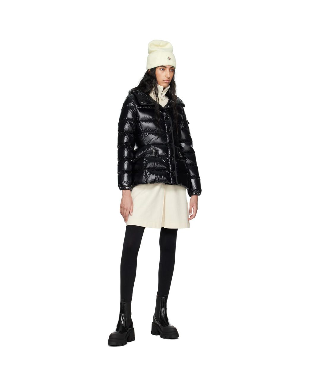 Moncler Black Barante Short Down Jacket