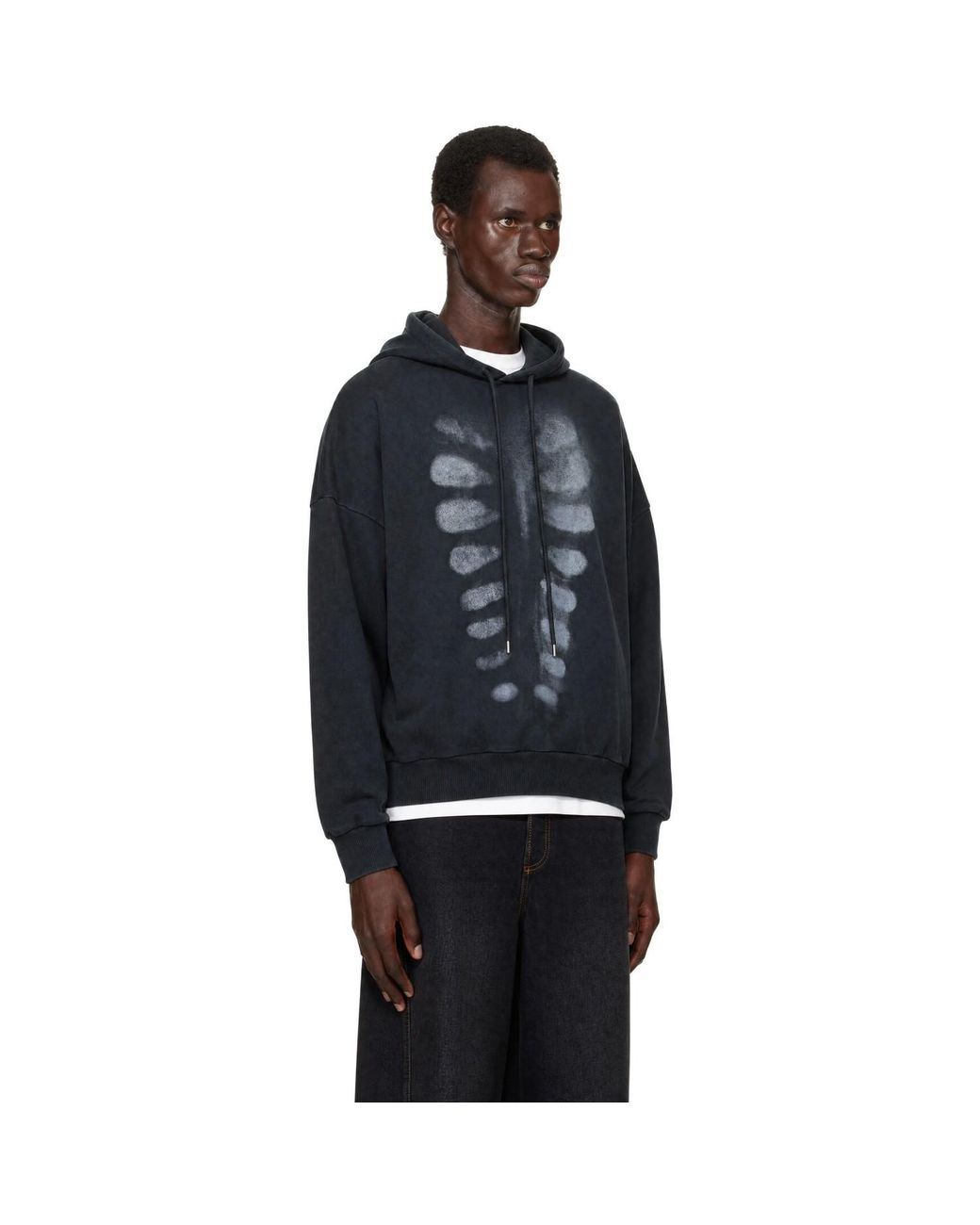 AVAVAV Black X-Ray Hoodie for men