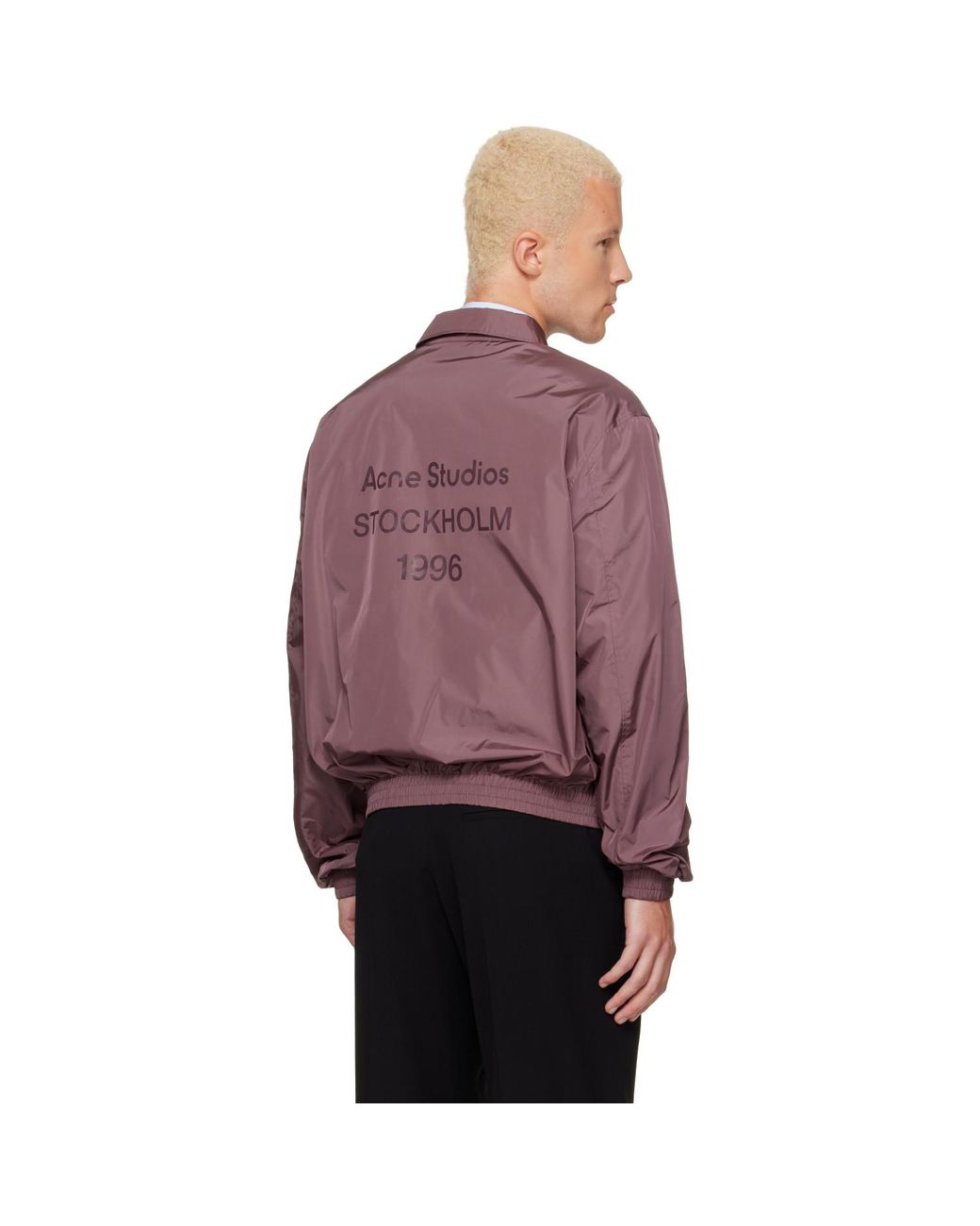 Acne Purple Lightweight Nylon Jacket for men
