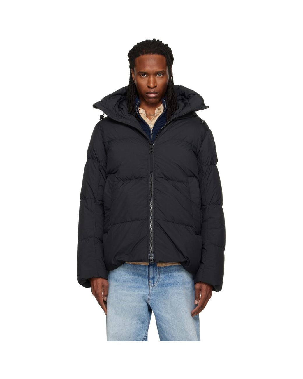 Canada Goose Black Crofton Enduraluxe Puffer Down Jacket for men