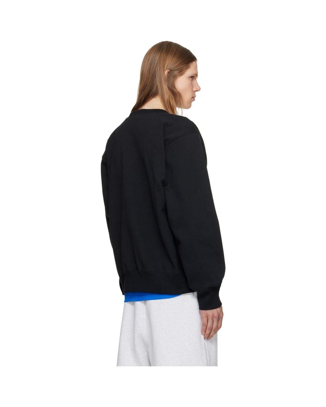 Nike Black Energy Fleece Crew-Neck Sweatshirt for men